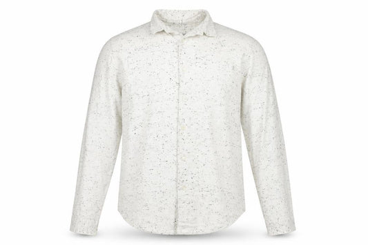 Front view of Next men’s white button-up, size M