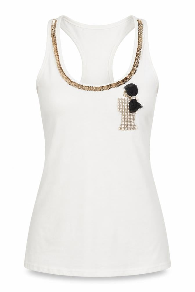 Cameo Rose Womens White Basic Tank Size S