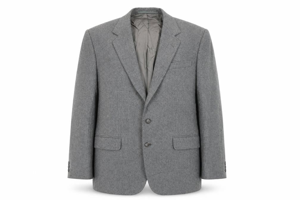 Front view of Billard men’s grey jacket blazer, size 40