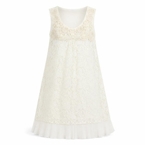 cutie Womens White Floral  A-Line  Size S