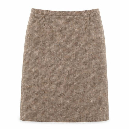 Preworn Womens Beige   A-Line Skirt Size 34 in