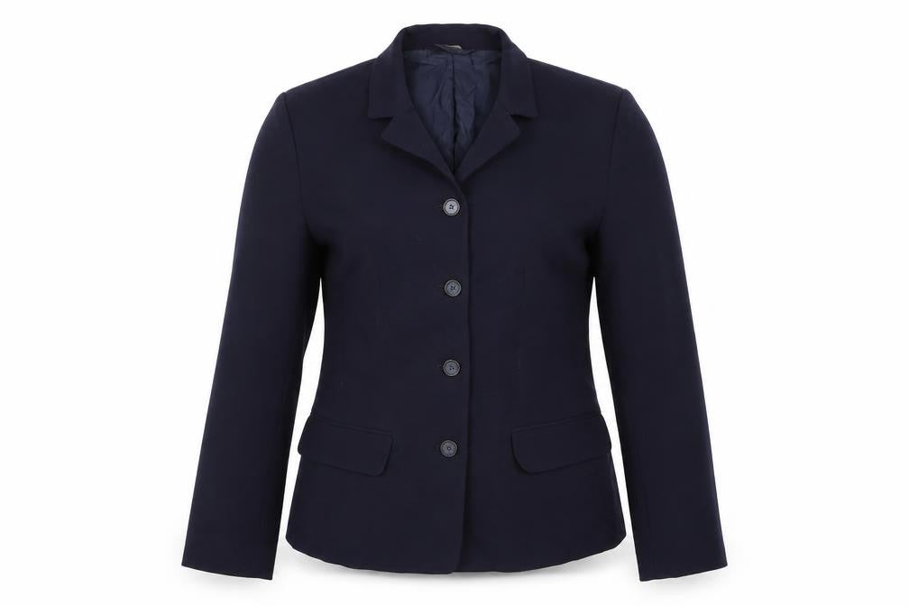 Front view of Mexx women’s blue jacket blazer, size UK 10