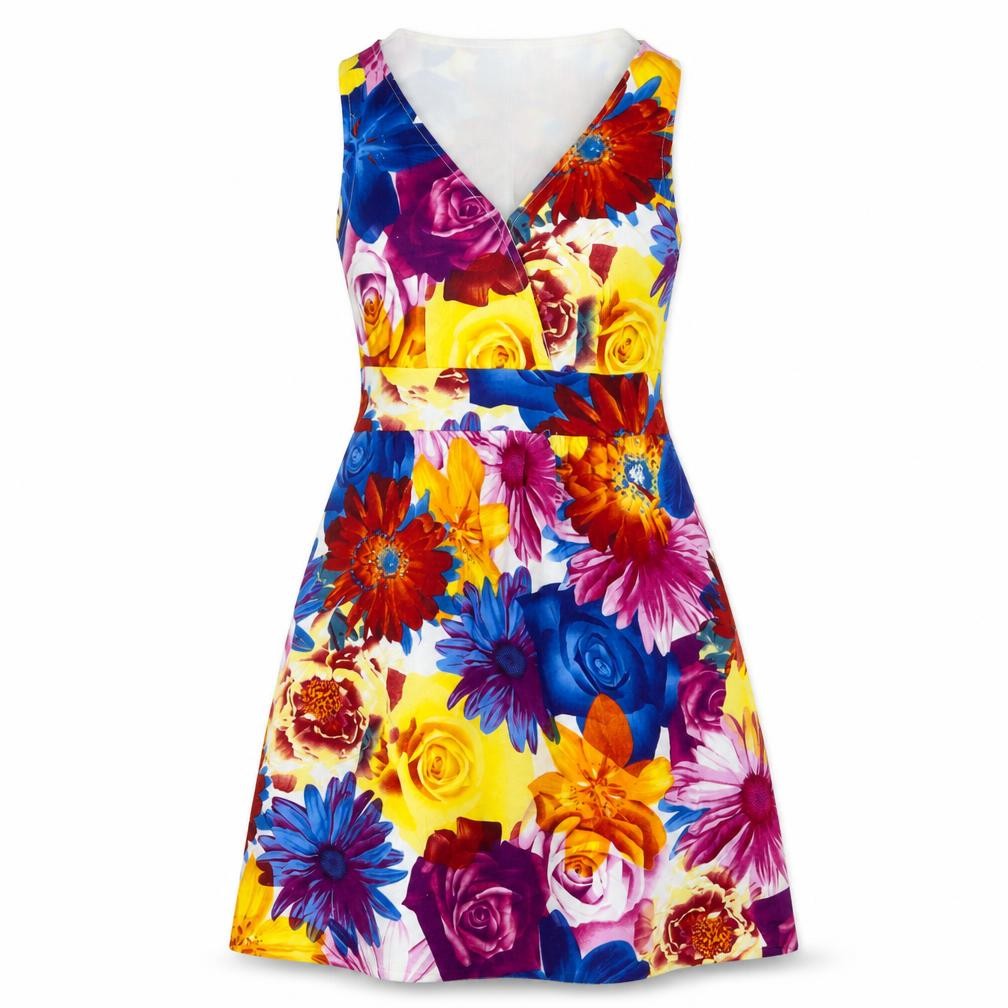 pussycat Womens Multicoloured Floral  Fit & Flare  Size S