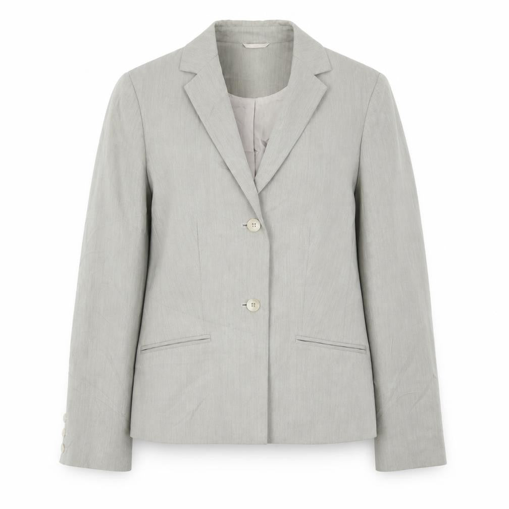 Front view of Principles women’s grey jacket blazer, size UK 10