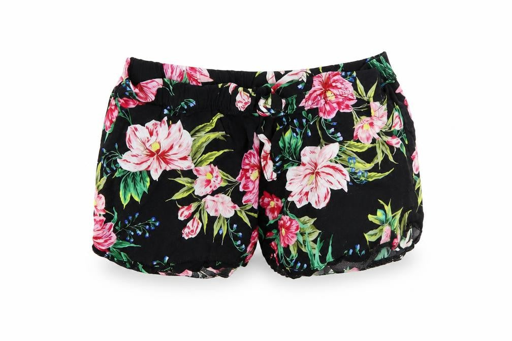 Primark Womens Multicoloured Fair Isle  Cut-Off Shorts Size 4 - Stretch waistband