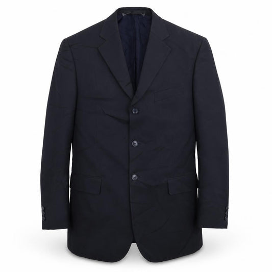 Front view of Marks & Spencer men’s blue jacket suit jacket, size 40