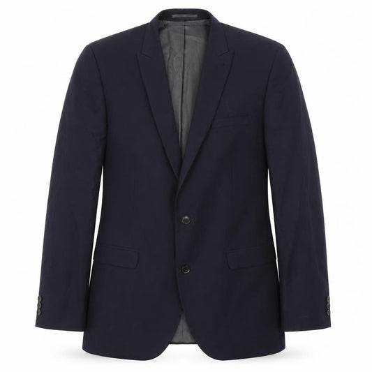 Front view of Next men’s blue jacket suit jacket, size 42