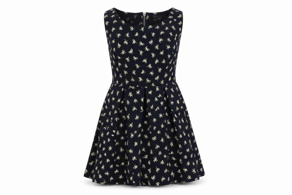 Front view of Glamorous women’s blue a-line, size UK 12