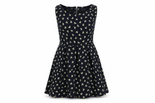 Front view of Glamorous women’s blue a-line, size UK 12