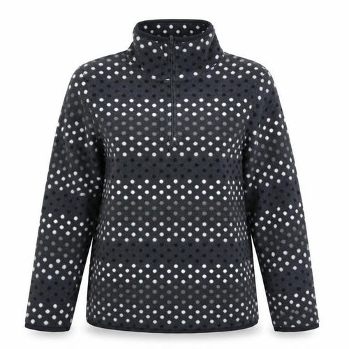 Old Navy Womens Grey Polka Dot  Henley Jumper Size M