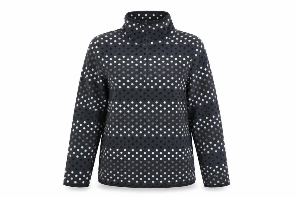 Old Navy Womens Grey Polka Dot  Henley Jumper Size M
