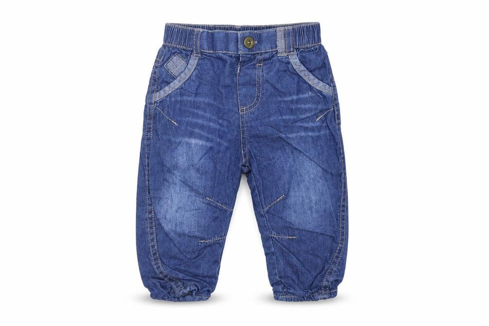 Nutmeg Boys Blue   Jogger Jeans Size 6-9 Months  - Elastic Waist Band