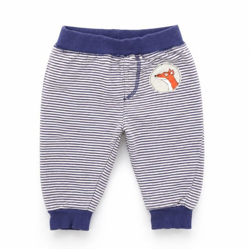 TU Girls Blue Striped  Jogger Leggings Size 6-9 Months