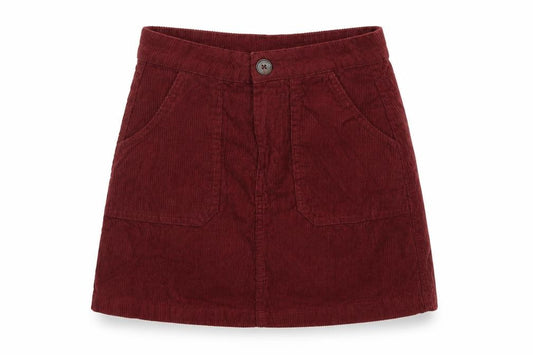 Front view of Denim & Co. women’s pink a-line skirt, size UK 6