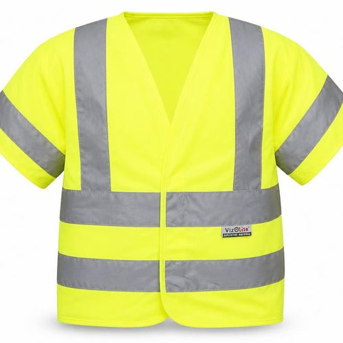 Viz Life Boys Yellow   Jacket  Size 4-5 Years  - High Viz
