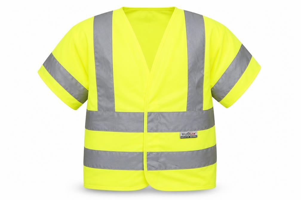 Viz Life Boys Yellow   Jacket  Size 4-5 Years  - High Viz