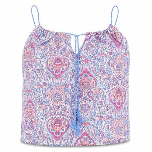 Woman's Secret Womens Blue Geometric  Camisole Blouse Size XS
