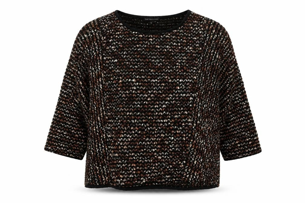 Front view of Next women’s black jumper, size UK 10