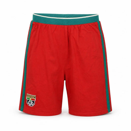 Front view of Next girls’ red sweat shorts, size 13, years - portugal