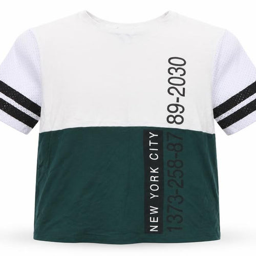 New Look Girls White   Cropped T-Shirt Size 9 Years