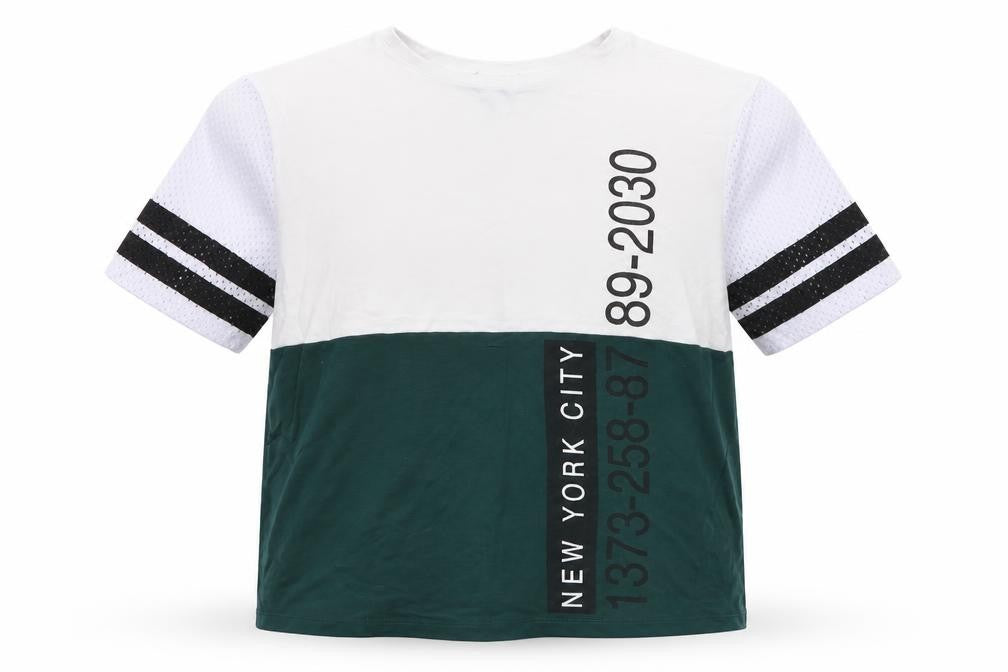 New Look Girls White   Cropped T-Shirt Size 9 Years