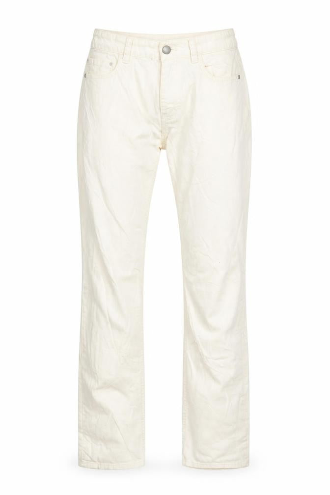 FC Jeans Womens Ivory   Straight Jeans Size 10 L29 in