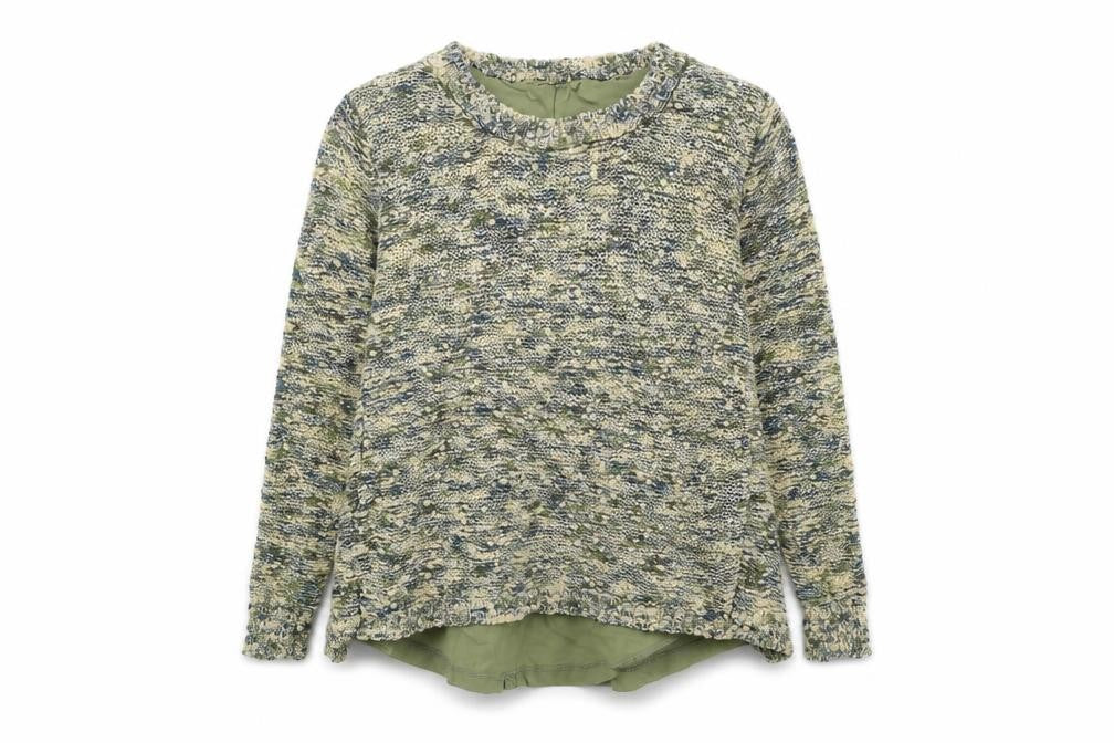 Front view of Millienium women’s green jumper one size