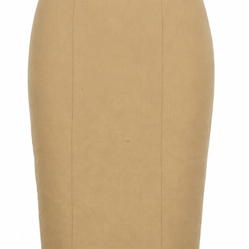 Preworn Womens Beige   Straight & Pencil Skirt Size 30