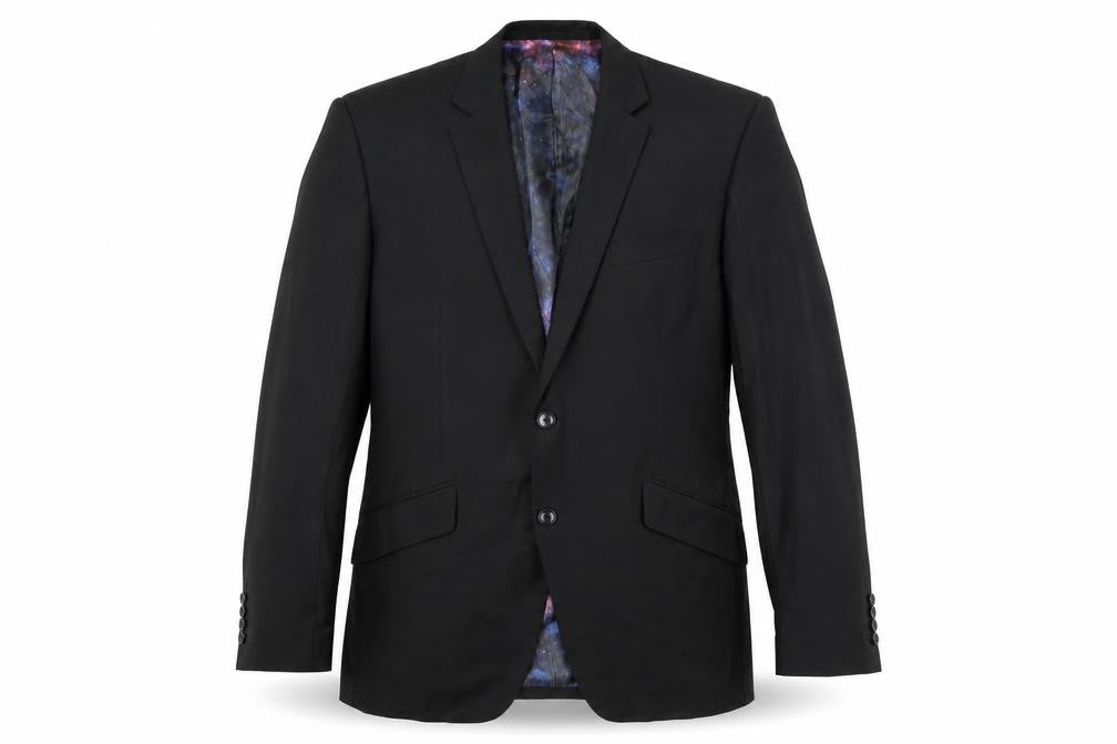 Front view of Harris&Howard men’s black jacket blazer, size 42