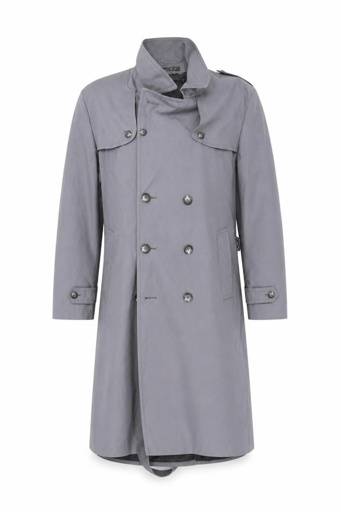 Front view of St Michael women’s grey jacket coat, size UK 42