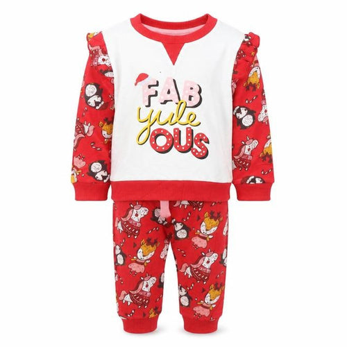 Studio Baby Baby Red   Trousers Set Outfit/Set Size 6-9 Months
