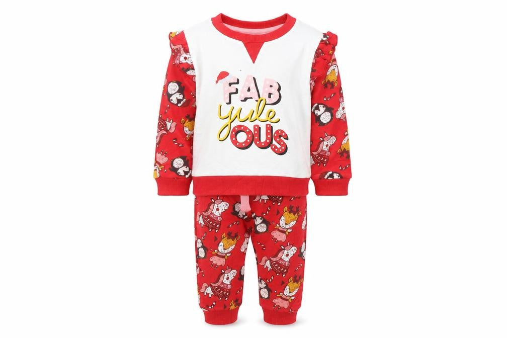 Studio Baby Baby Red   Trousers Set Outfit/Set Size 6-9 Months