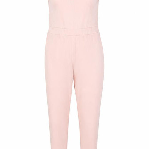 Giorgia Womens Pink Striped  Trousers One-Piece Size M