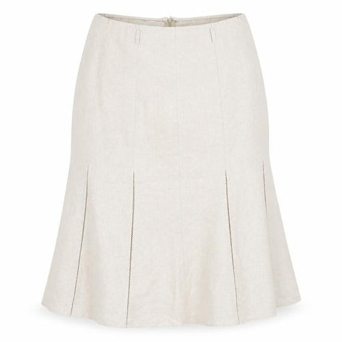 Preworn Womens Beige   A-Line Skirt Size 30 in