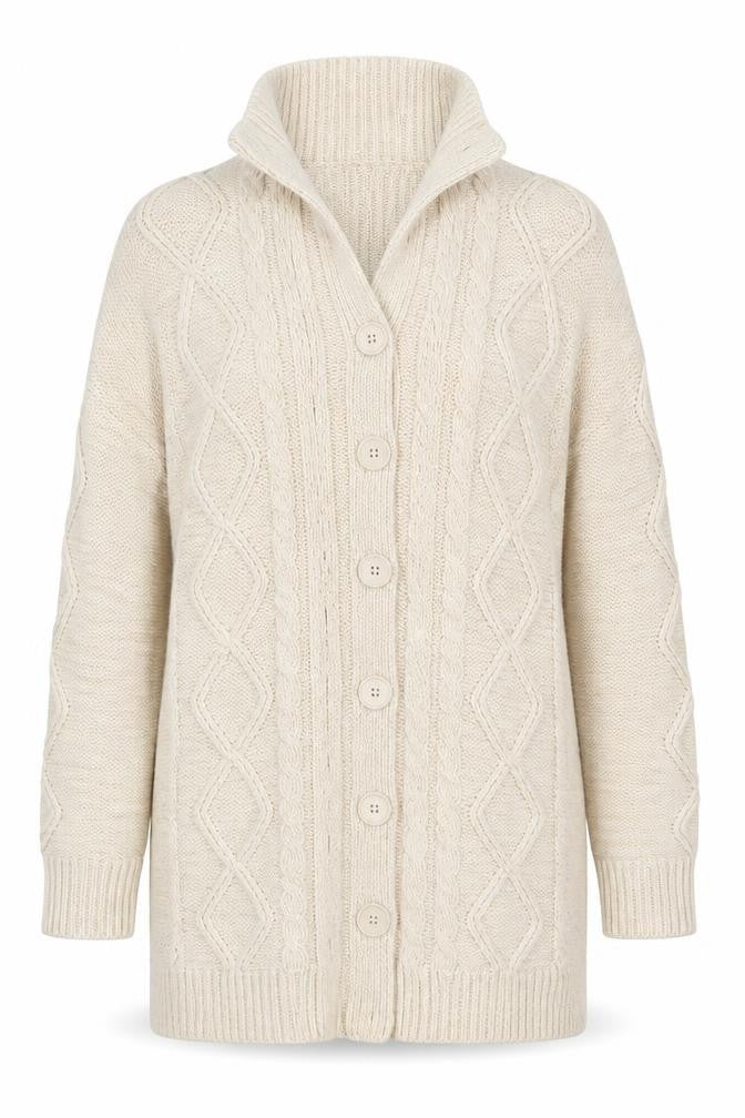 Ad Woman Womens Beige   Cardigan Jumper Size L