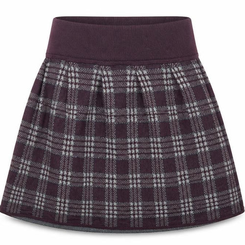 Oasis Womens Purple Check Knit A-Line Skirt Size XS