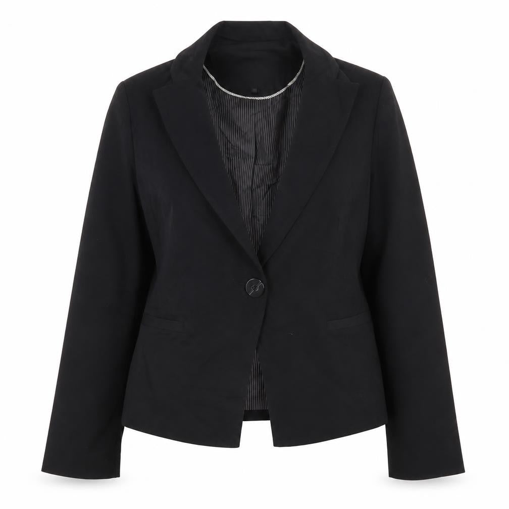 Front view of Principles women’s black jacket suit jacket, size UK 12