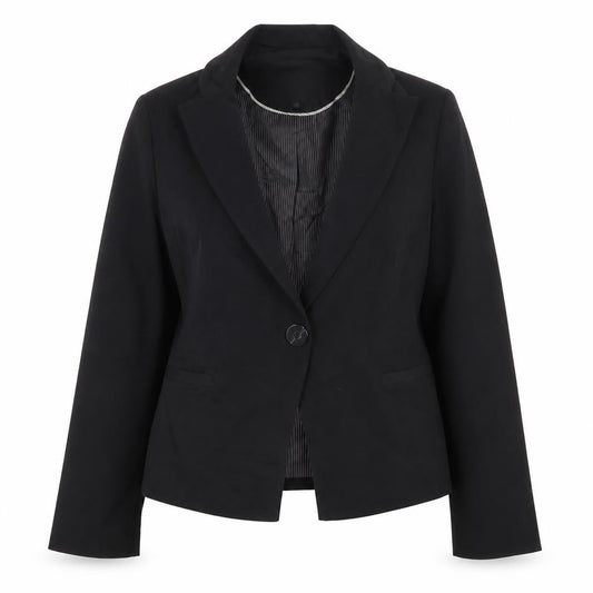 Front view of Principles women’s black jacket suit jacket, size UK 12