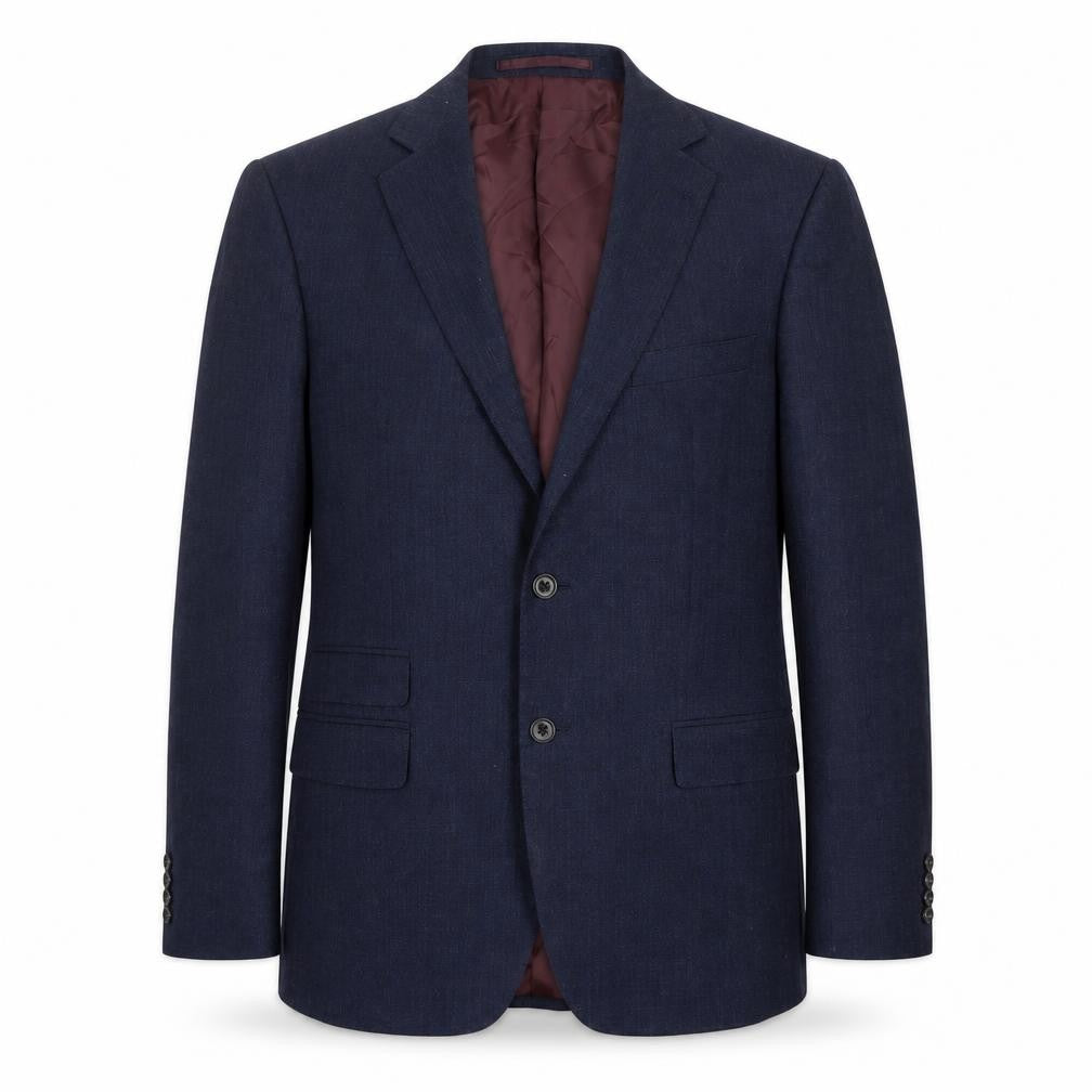 Front view of Marks & Spencer men’s blue jacket suit jacket, size 40