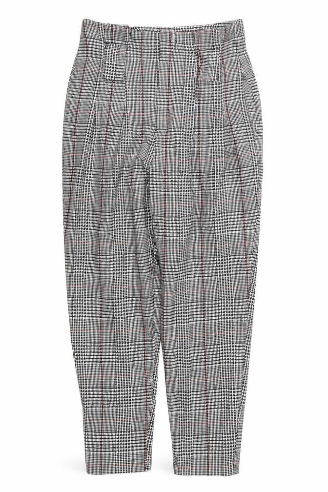 Bershka Womens Grey Houndstooth  Trousers  Size 10 L24 in