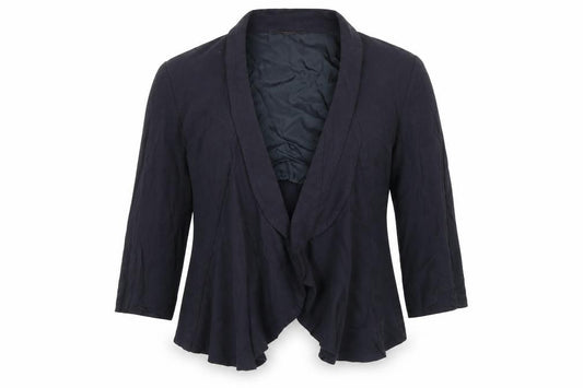 Front view of Nwe Look women’s blue jacket blazer, size UK 12