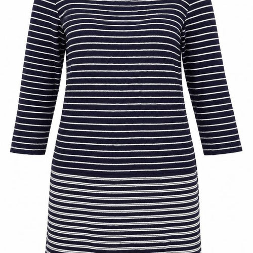 Bonmarché Womens Blue Striped  A-Line  Size 12