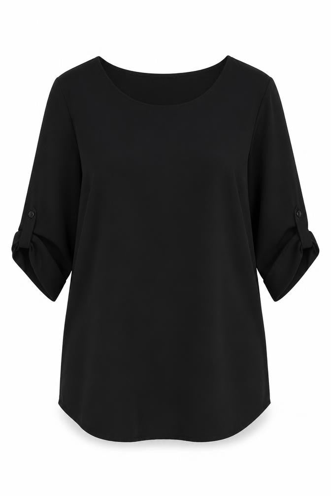 Front view of Asda George women’s black a-line, size UK 14