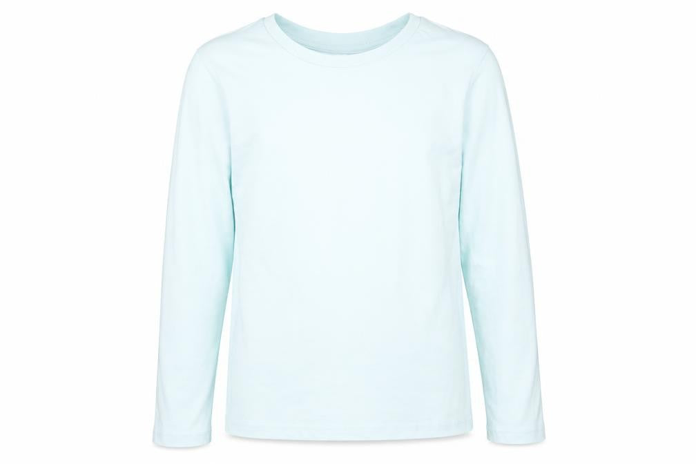 Front view of Very girls’ blue basic t-shirt, size 12, years