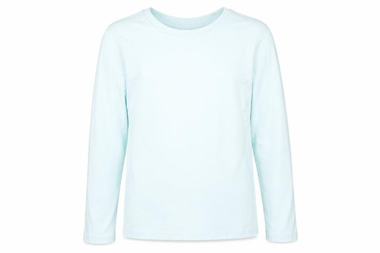 Front view of Very girls’ blue basic t-shirt, size 12, years