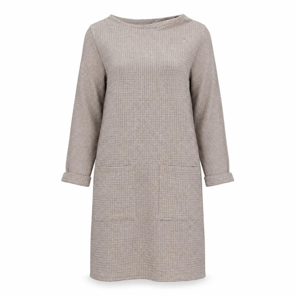 Front view of Primark women’s brown fit & flare, size UK 12