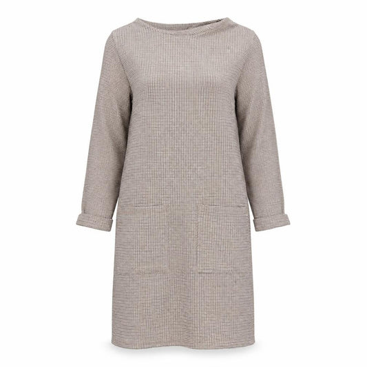 Front view of Primark women’s brown fit & flare, size UK 12