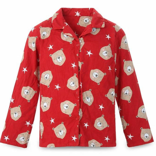 GIRLS Girls Red Animal Print  Top Pyjama Top Size 10-11 Years