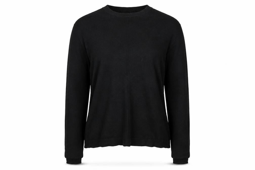 Front view of Atmosphere women’s black jumper, size UK 10
