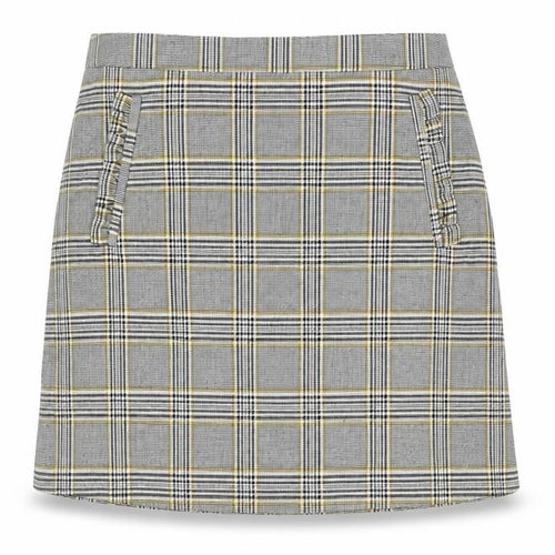 F&F Womens Grey Check  Bandage Skirt Size 10